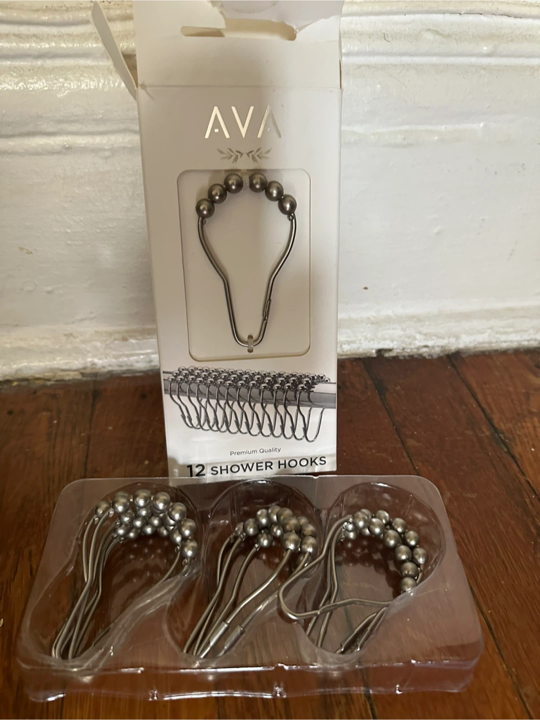 AVA Premium Quality 12 Shower Hooks