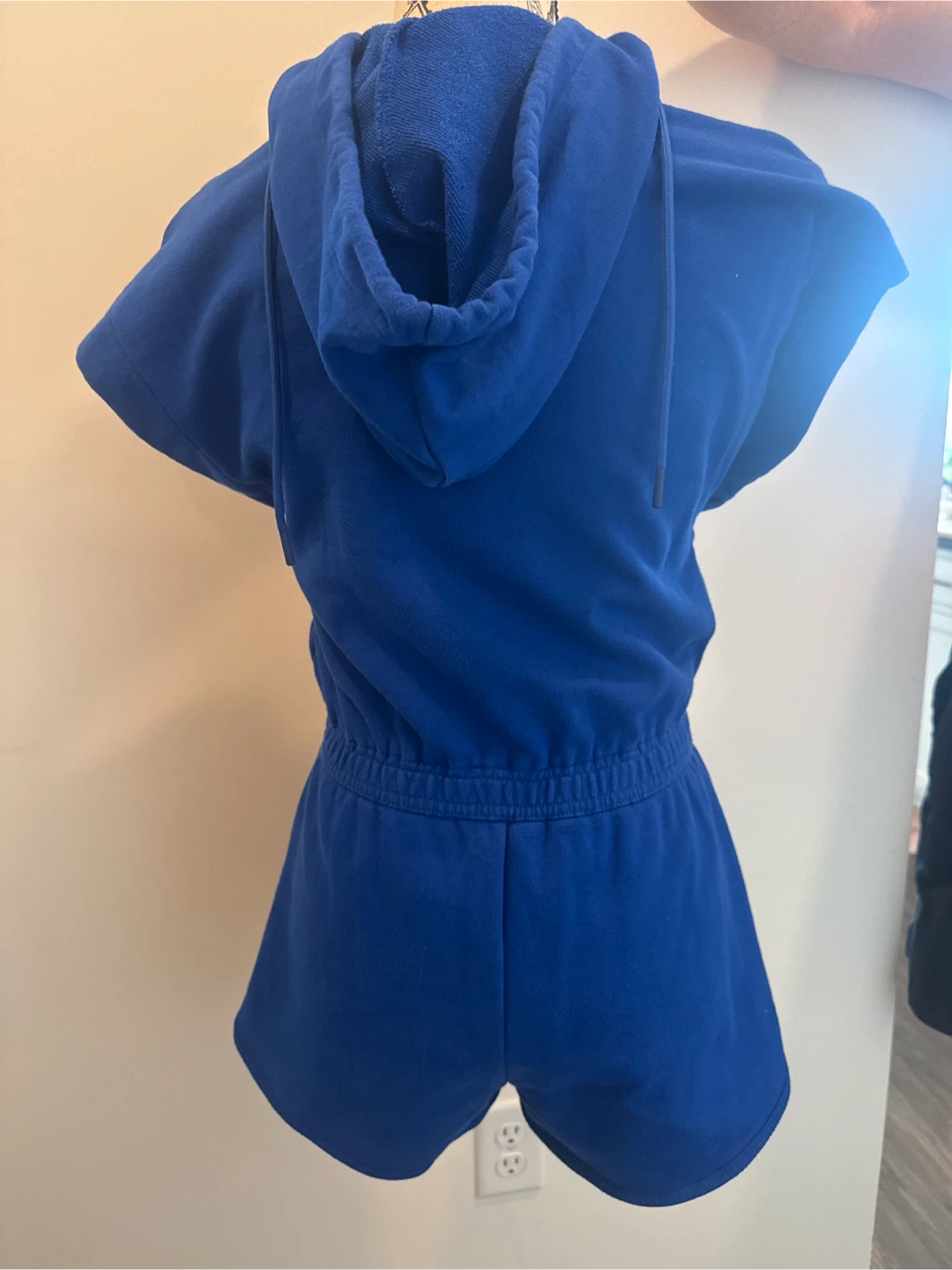 Hunter Blue Hooded Shortalls Romper - photo 3