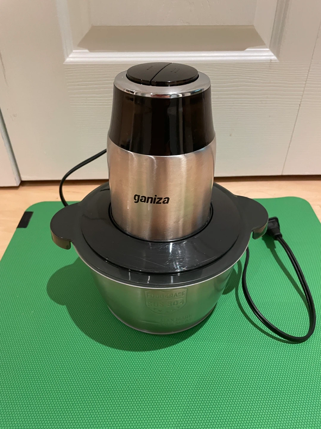 Ganiza Food Chopper with Glass & Stainless Steel Bowls - photo 2