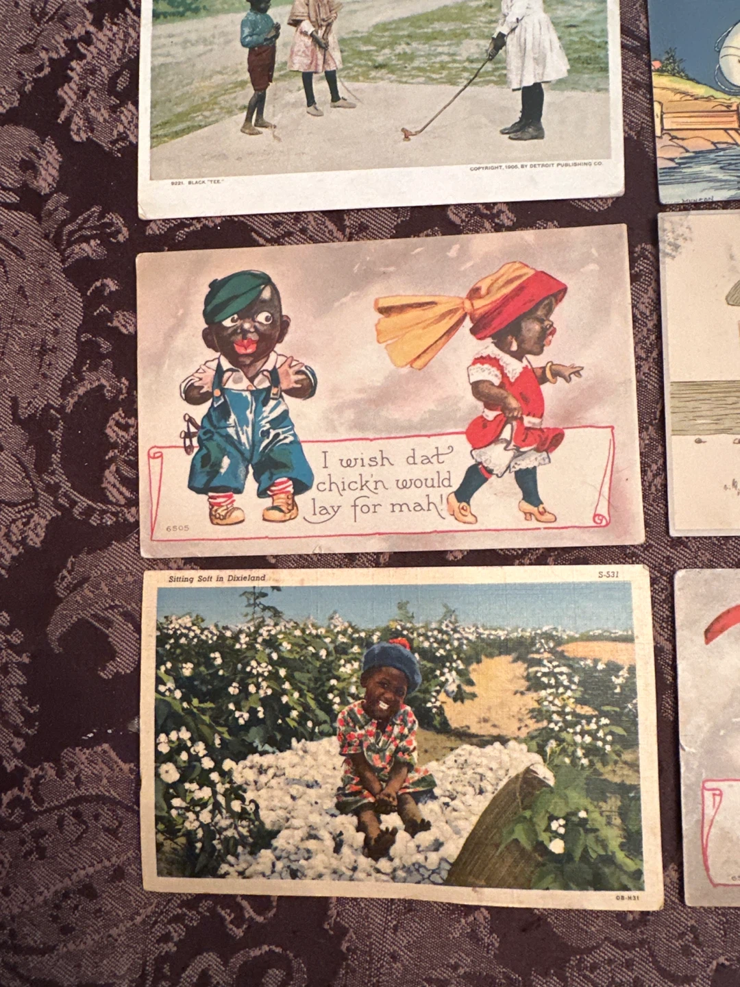 Collection of  12 Vintage black Americana Postcards - photo 4