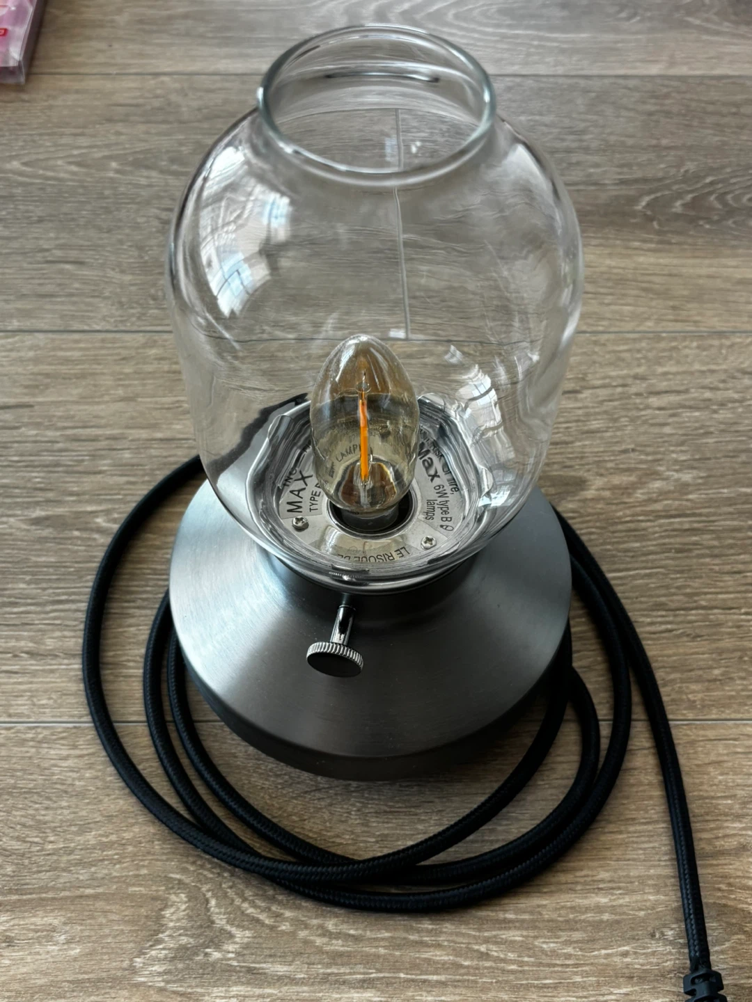 IKEA TÄRNABY Table Lamp - Clear Glass