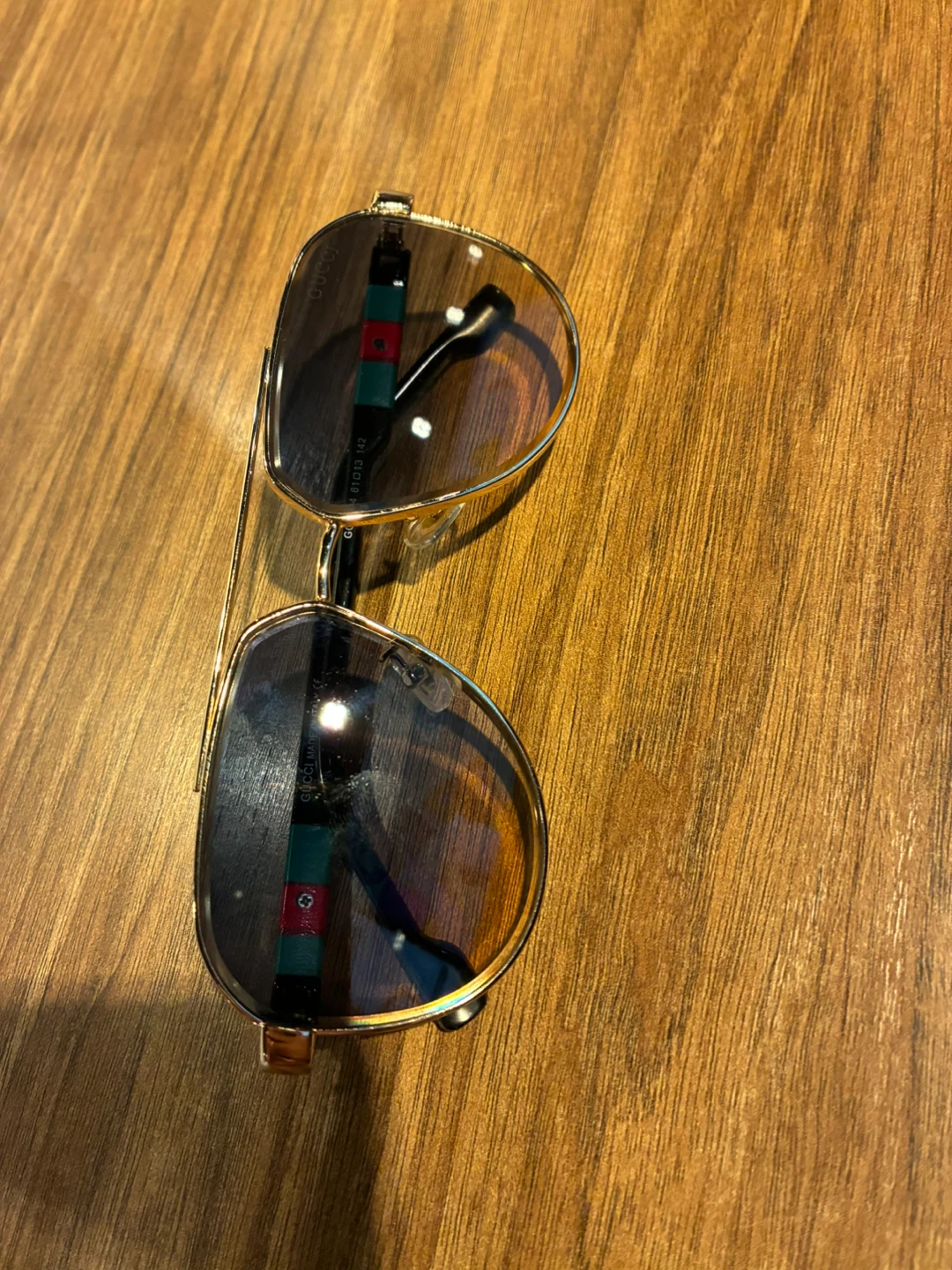Gucci Aviator Sunglasses Gold Frame GG1234