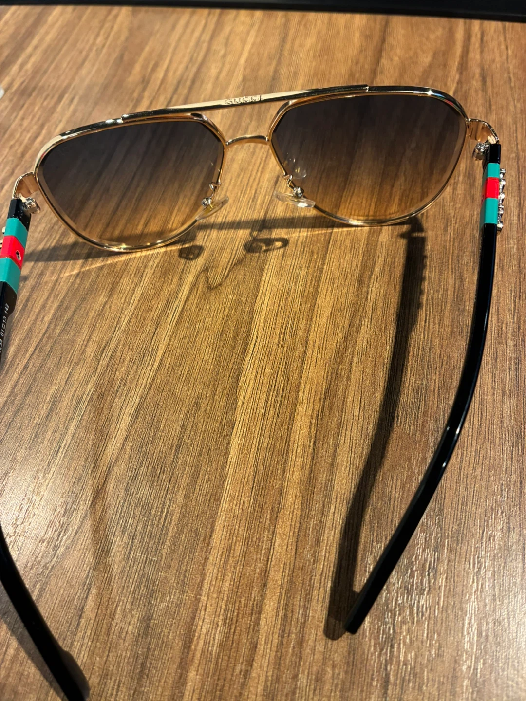 Gucci Aviator Sunglasses Gold Frame GG1234 - photo 3
