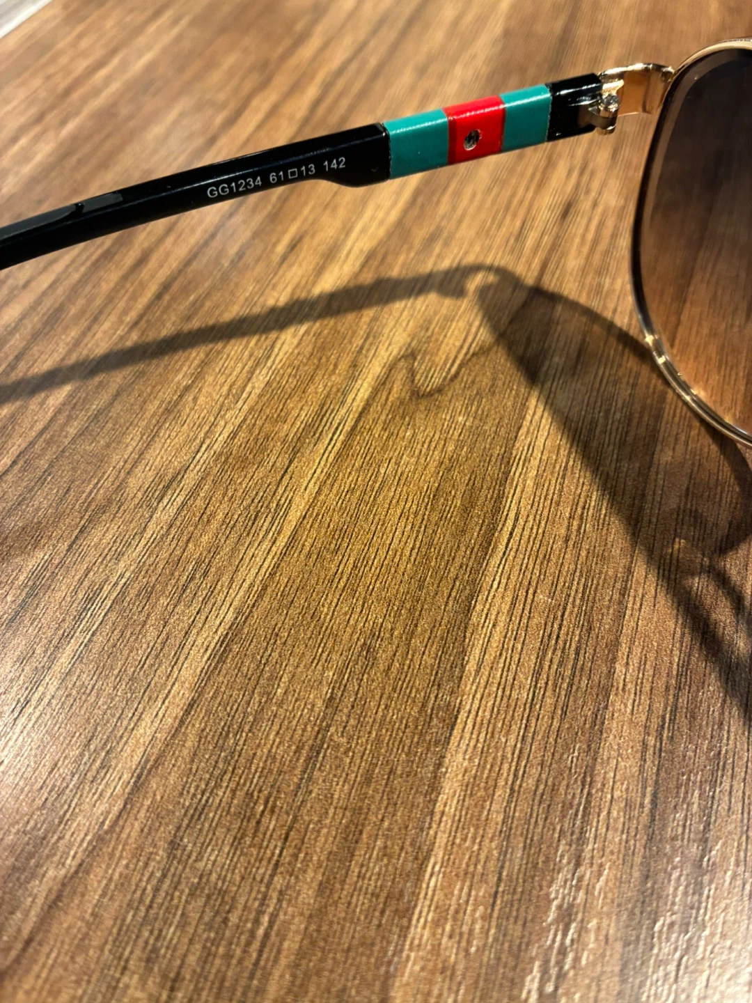 Gucci Aviator Sunglasses Gold Frame GG1234 - photo 4