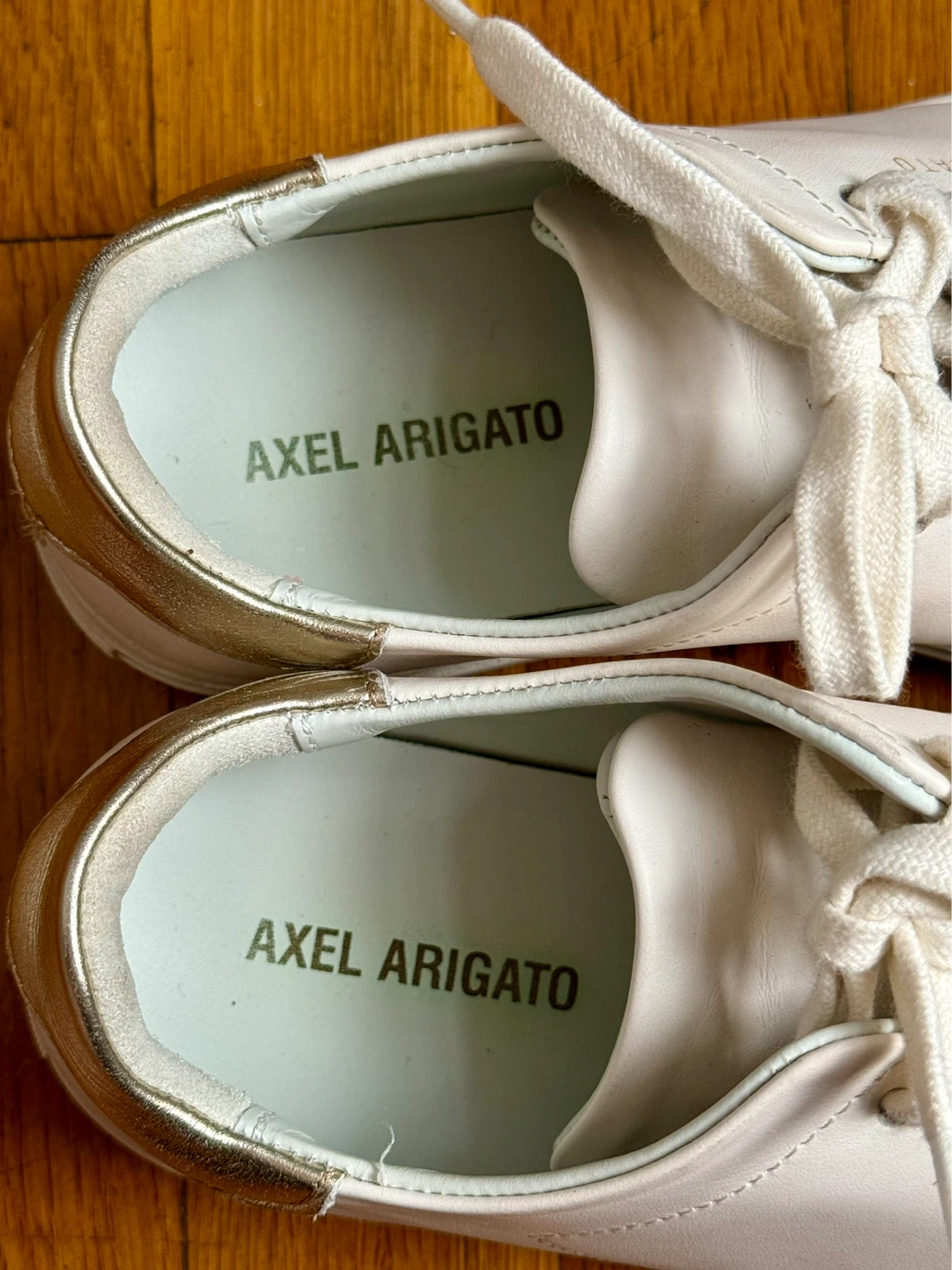 White Axel Arigato Sneakers with Gold Detail - photo 3