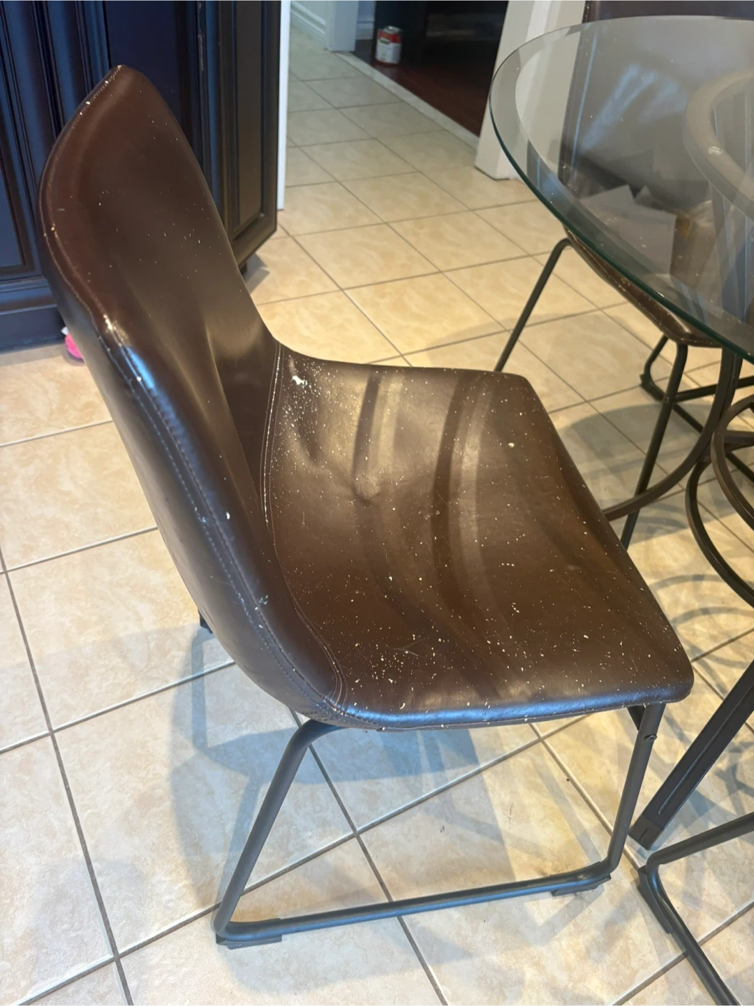 Glass Top Dining Table with 4 Chairs - photo 3