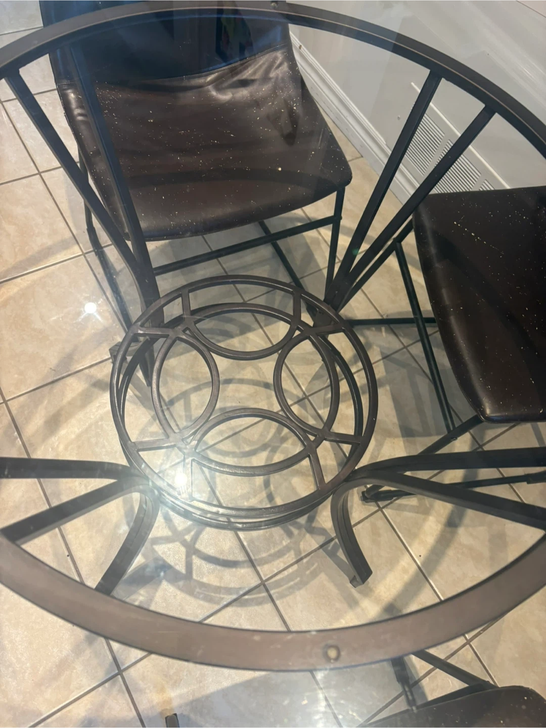 Glass Top Dining Table with 4 Chairs - photo 4
