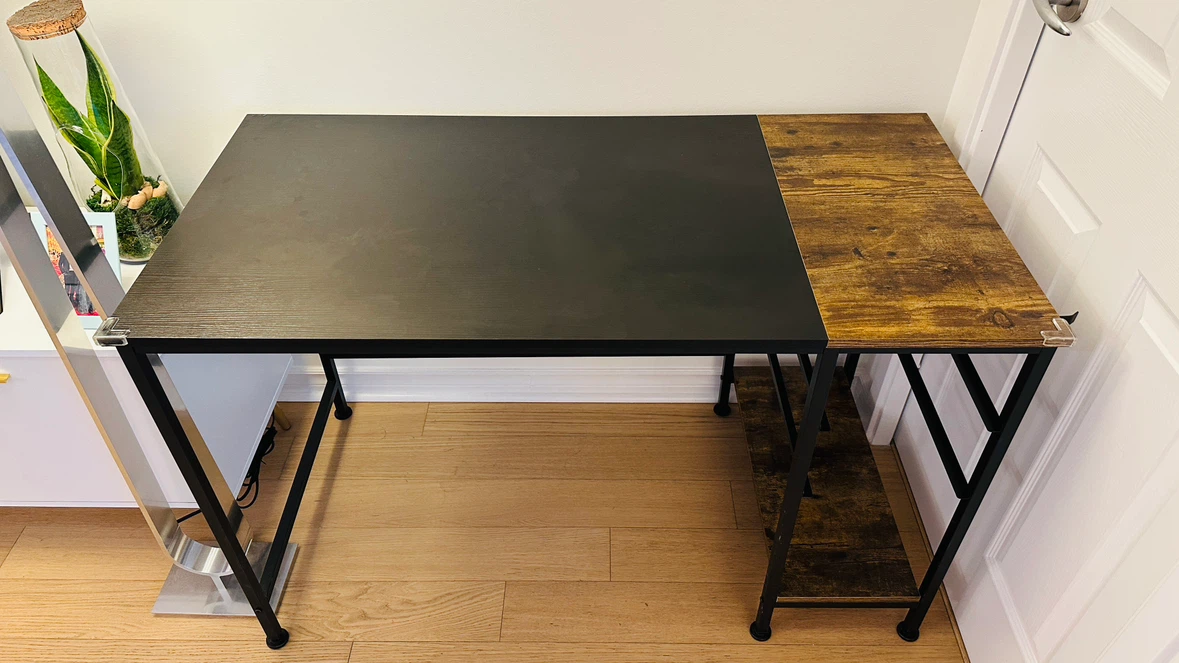 Ergonomic Mesh Office Chair and wooden Desk - photo 3