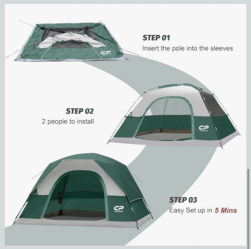 New CAMPROS CP 4 Person Dome Tent - photo 4