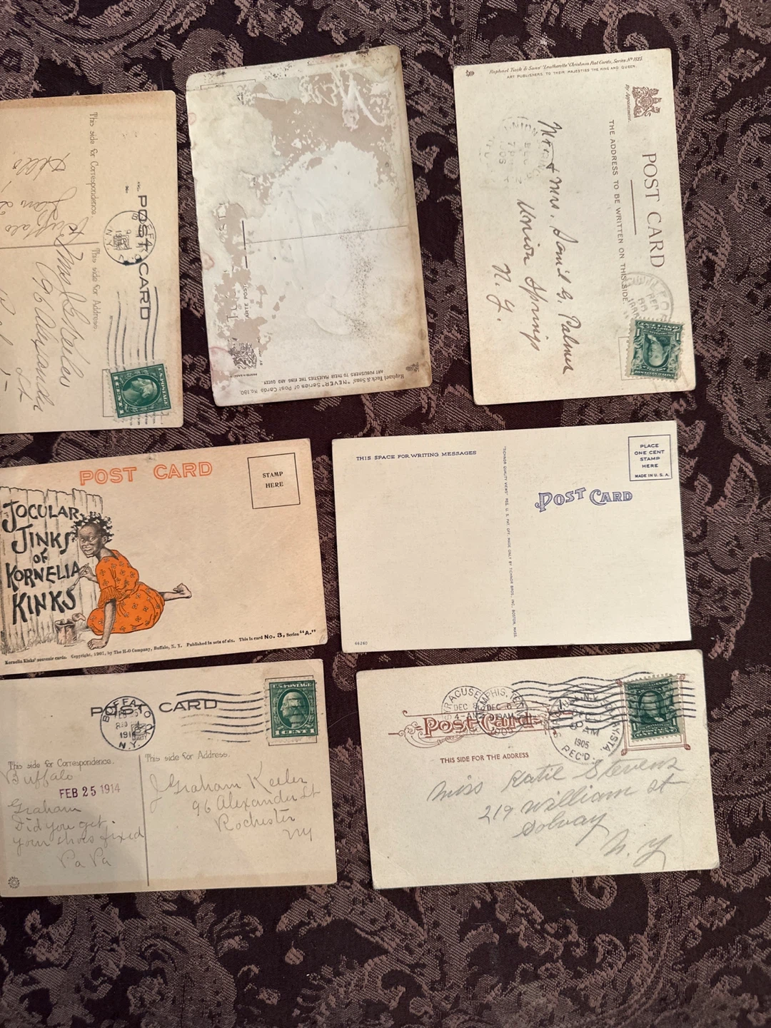 11 Black Americana Vintage Postcard Collection - photo 5