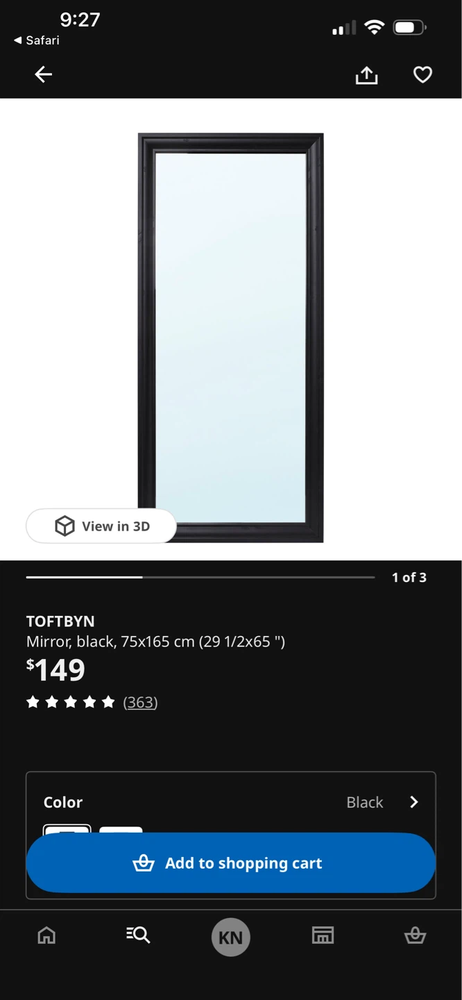 IKEA TOFTBYEN Black Mirror