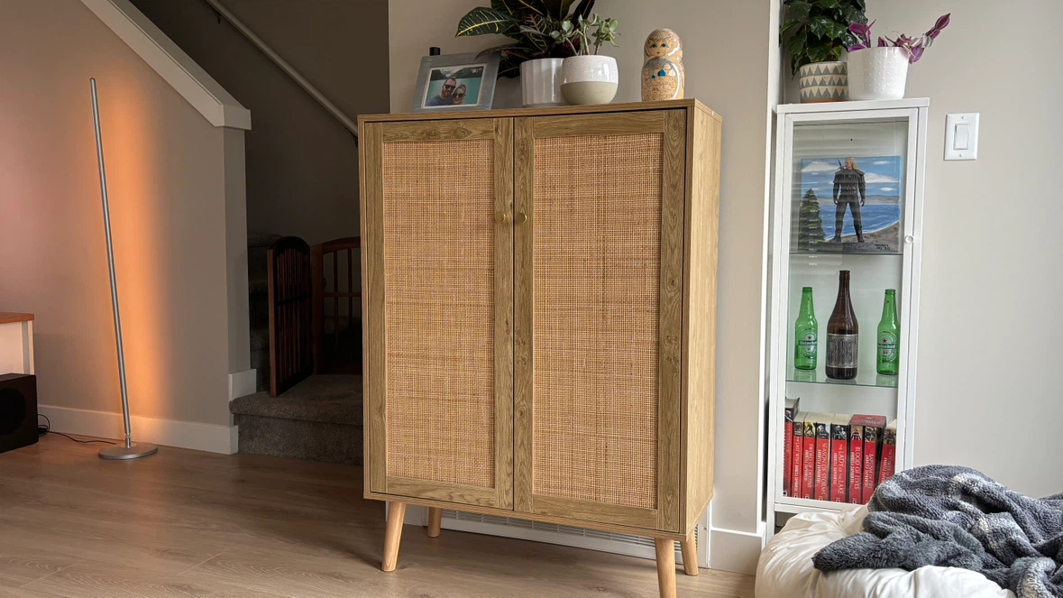 Rattan Cabinet - 44" H Sideboard