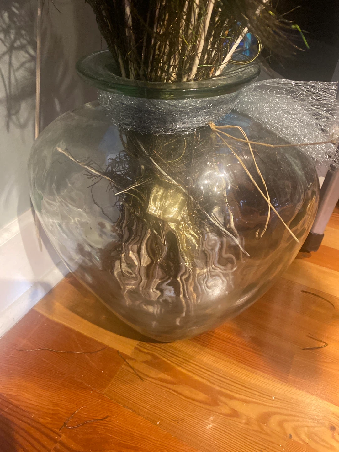 Large Glass Heart Shaped Vase
