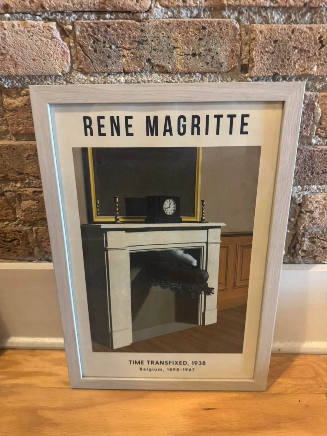 Rene Magritte "Time Transfixed" Framed Art Print