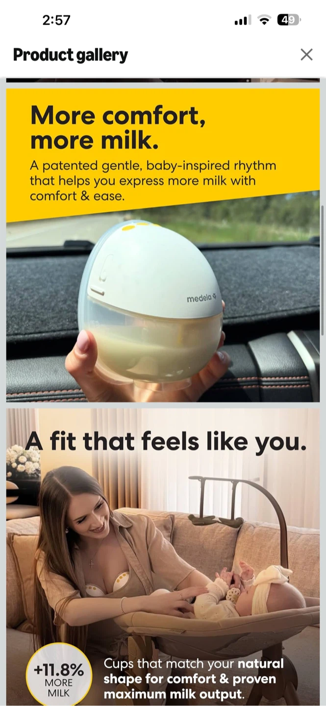 NEW ! Medela Motion InBra Wearable Electric Breast Pump - photo 3