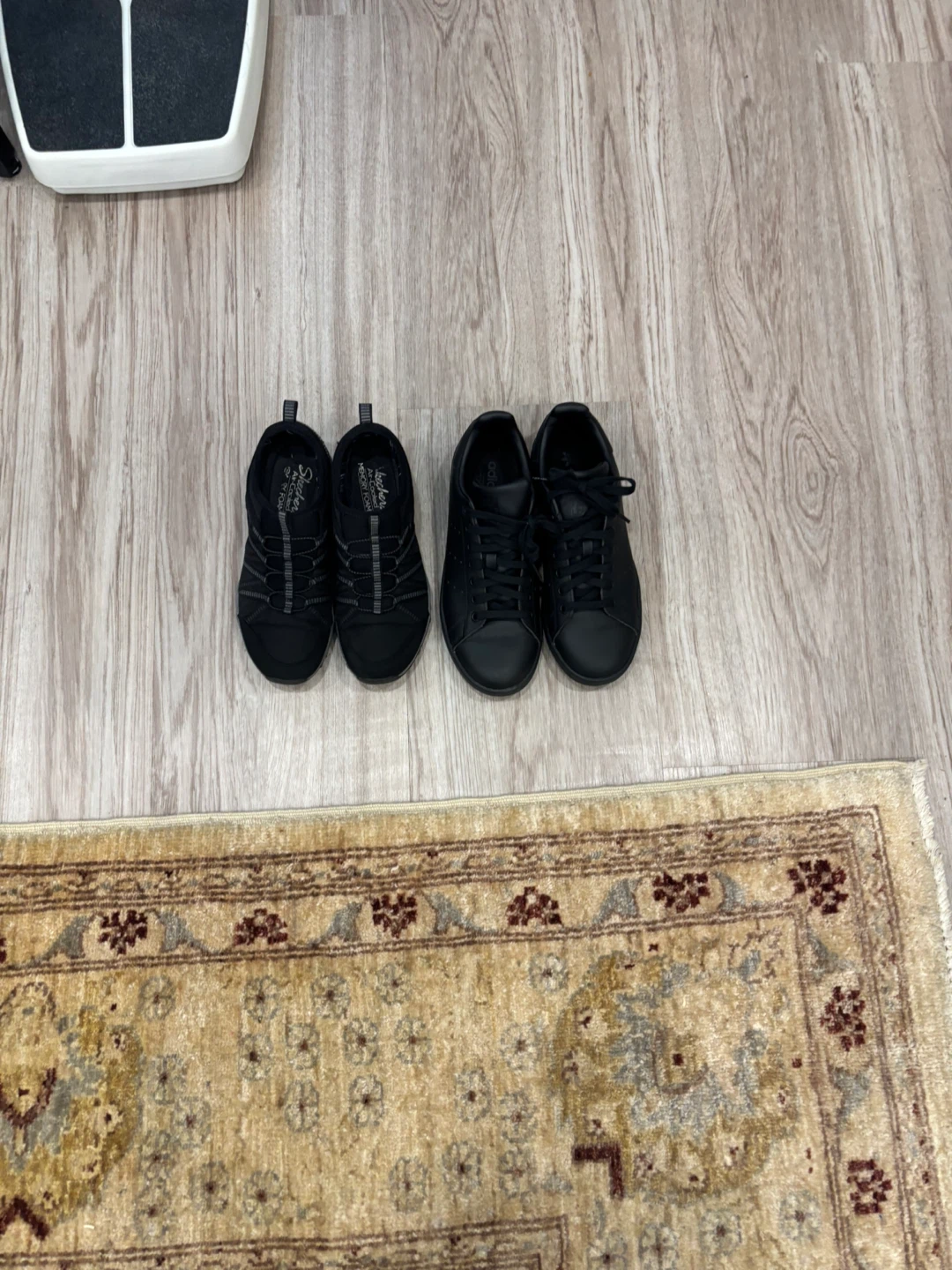Skechers & Adidas Black Sneakers Bundle
