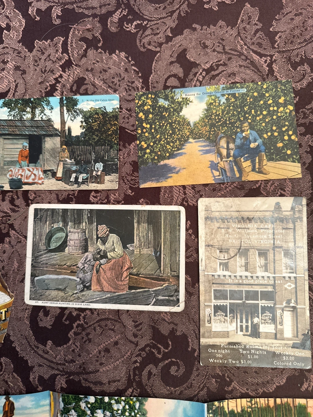 7 Black Americana Antique Postcard and 1 folder postcard Lot - photo 4