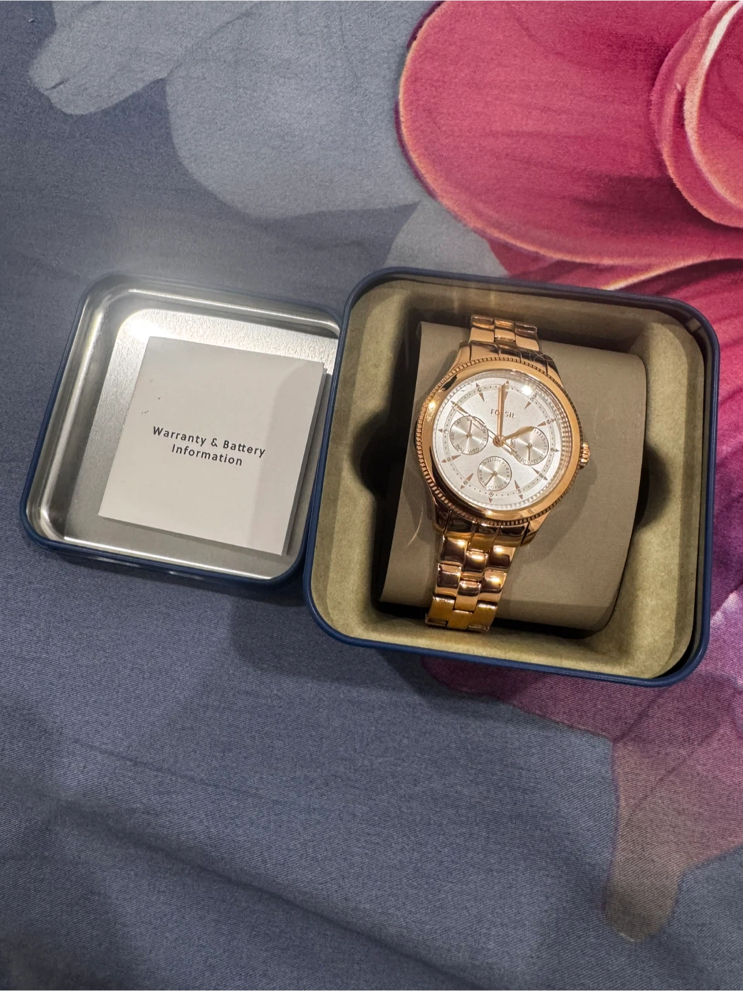 Fossil Rose Gold Tone Watch