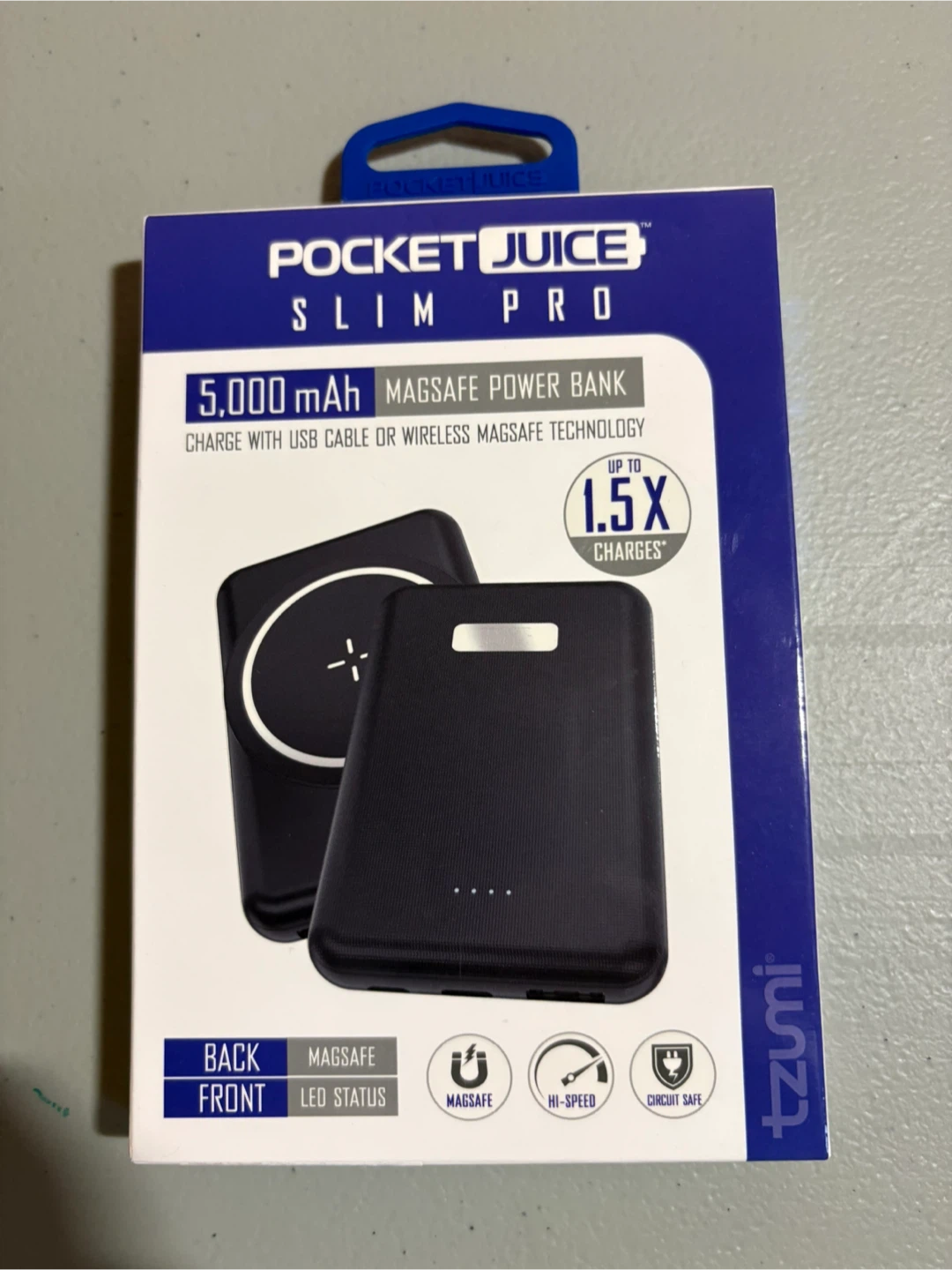 Pocket Juice Slim Pro 5000 mAh MagSafe Power Bank