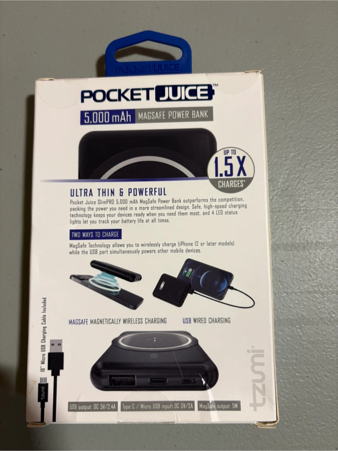 Pocket Juice Slim Pro 5000 mAh MagSafe Power Bank - photo 2
