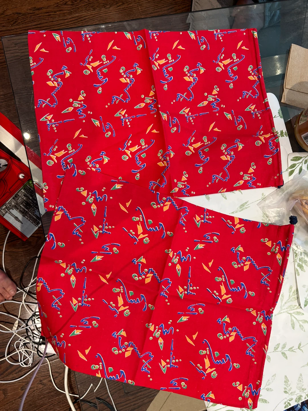 Red Decorative Cloth bags