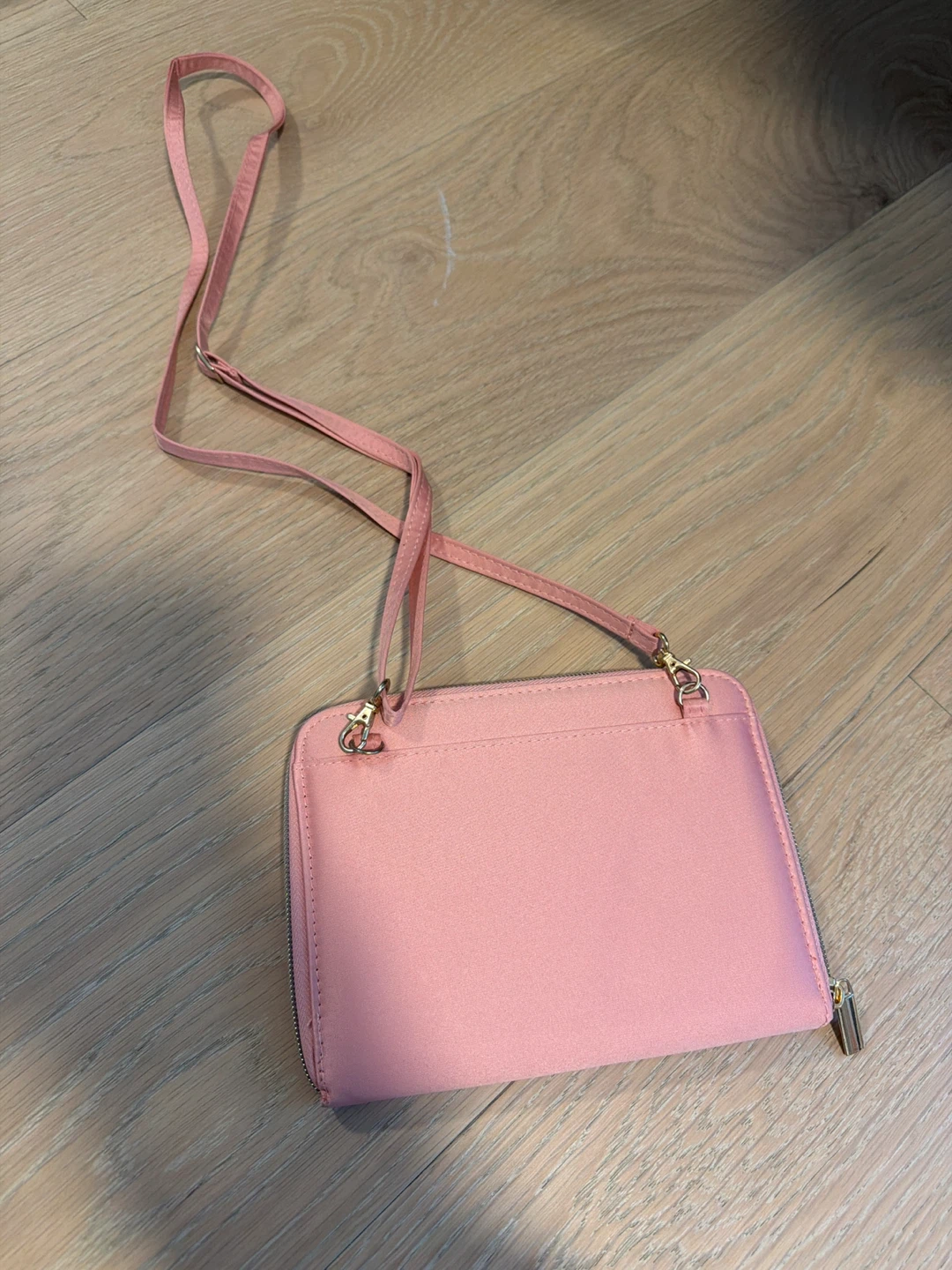 Furla Pink Crossbody Wallet with Bird Print lining - photo 2