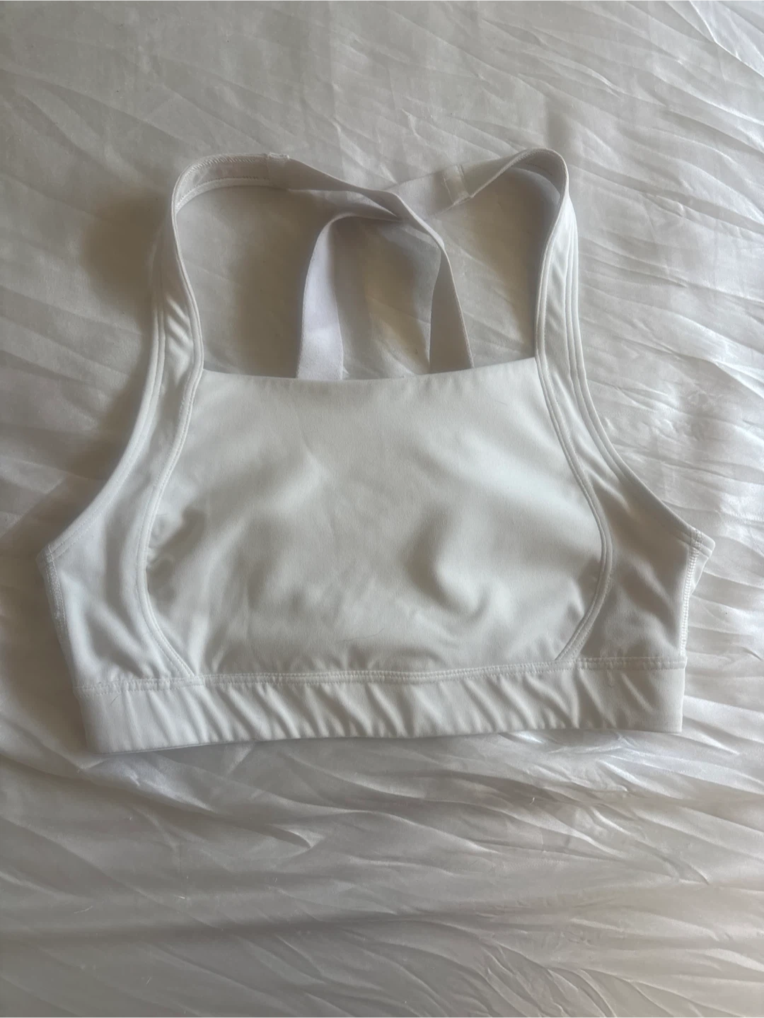 White PowerSoft Sports Bra Size S