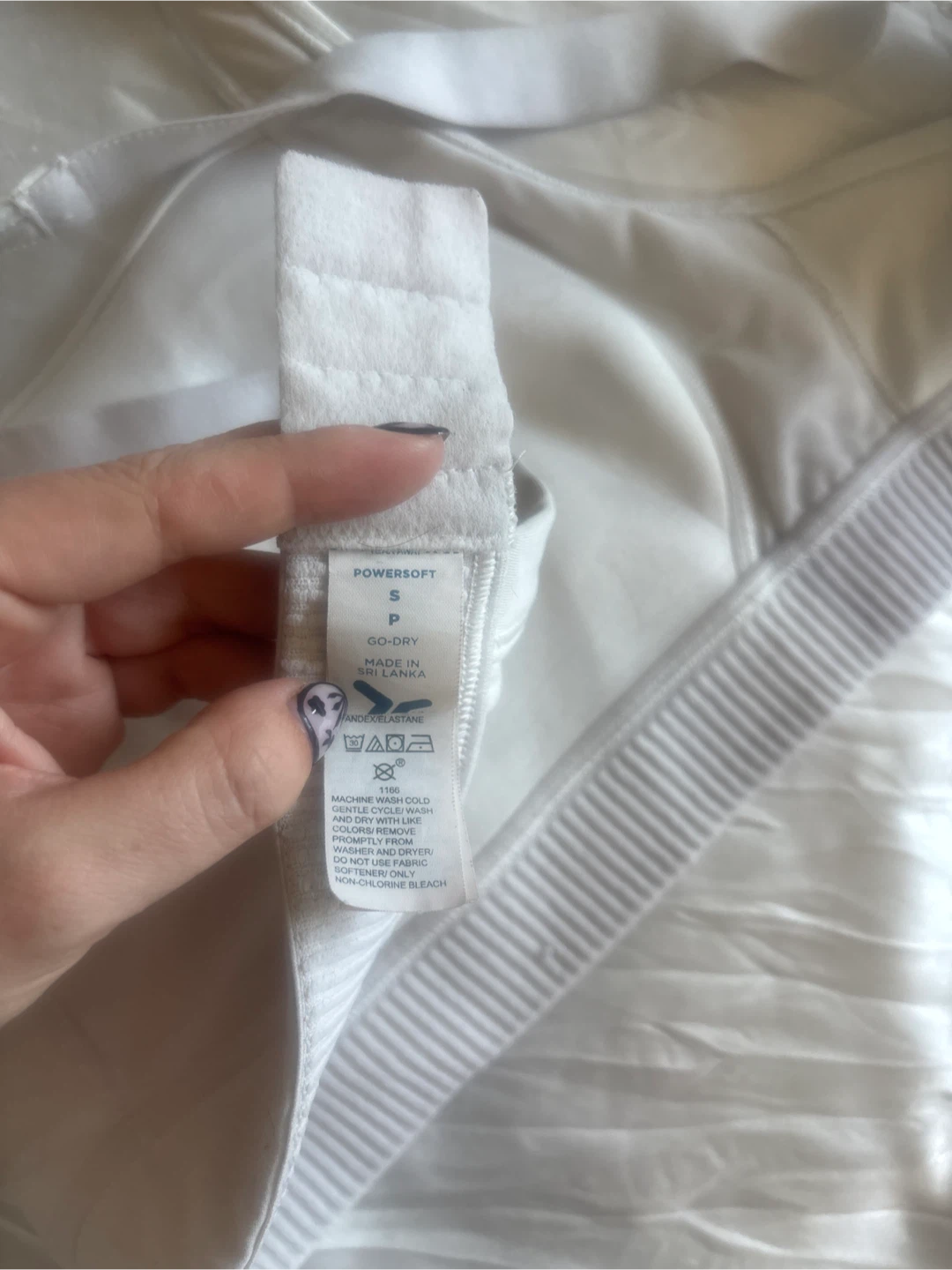 White PowerSoft Sports Bra Size S - photo 3