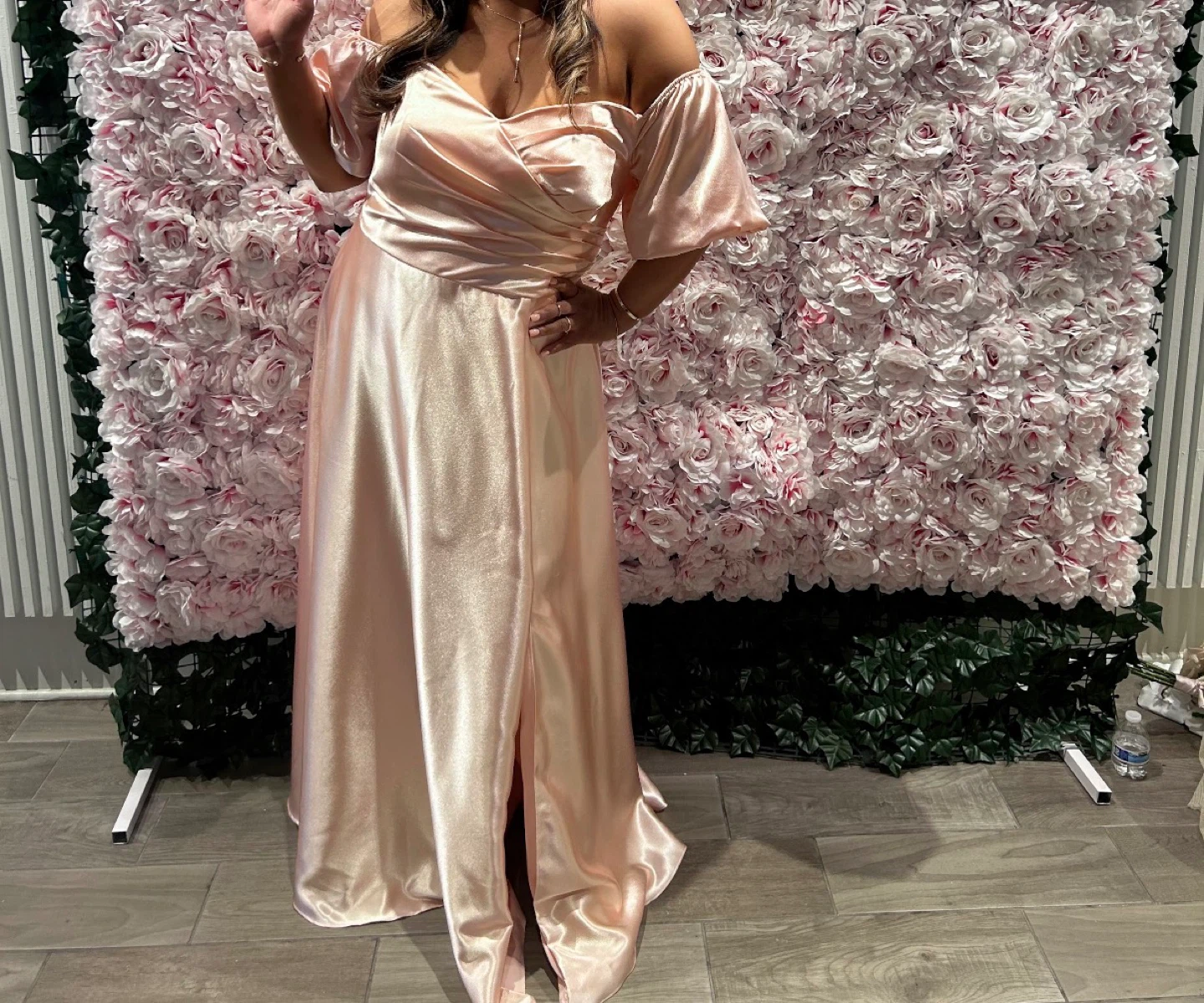 Pink Satin dress