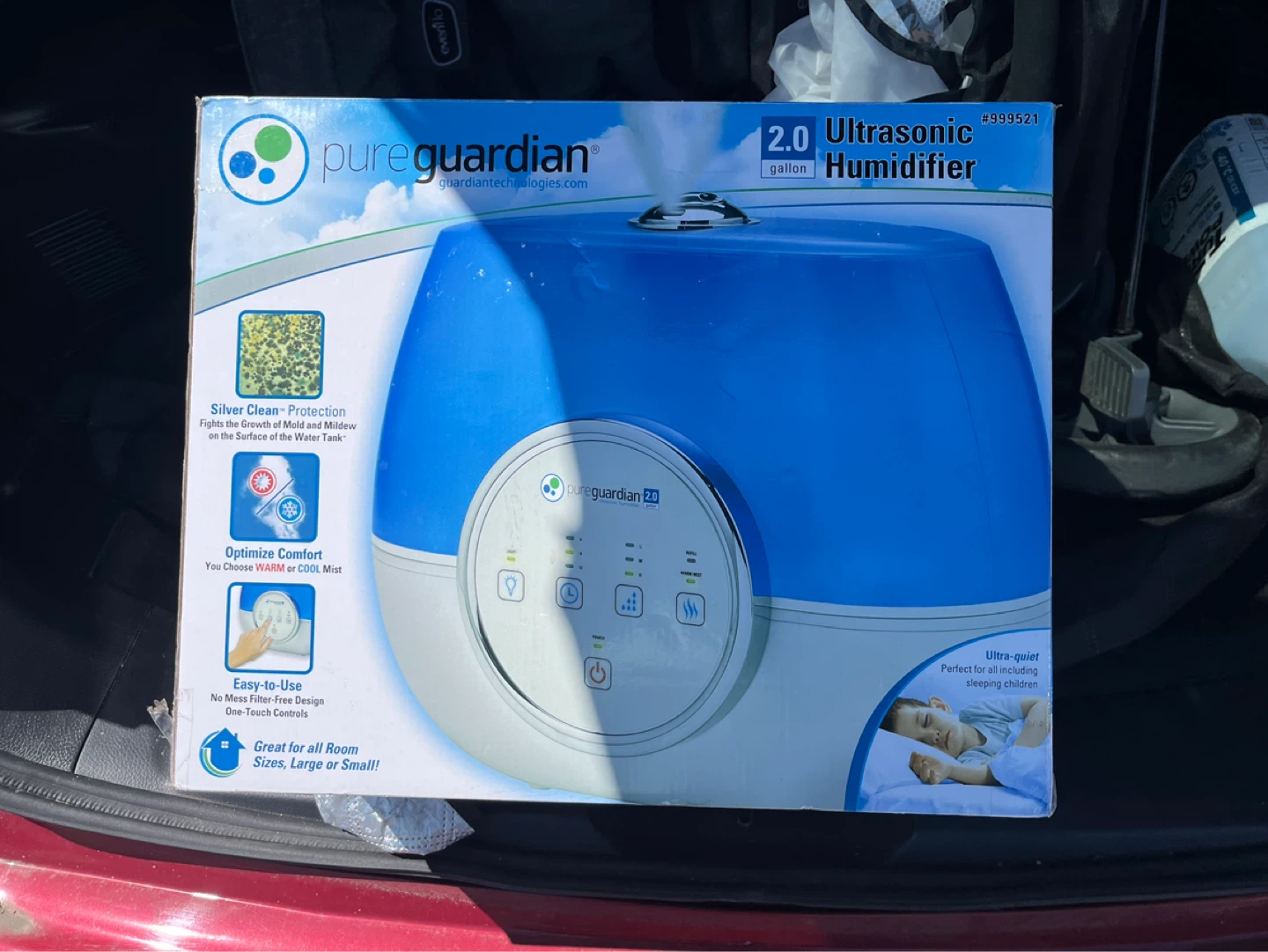 PureGuardian Ultrasonic Humidifier 2.0 Gallon - photo 3