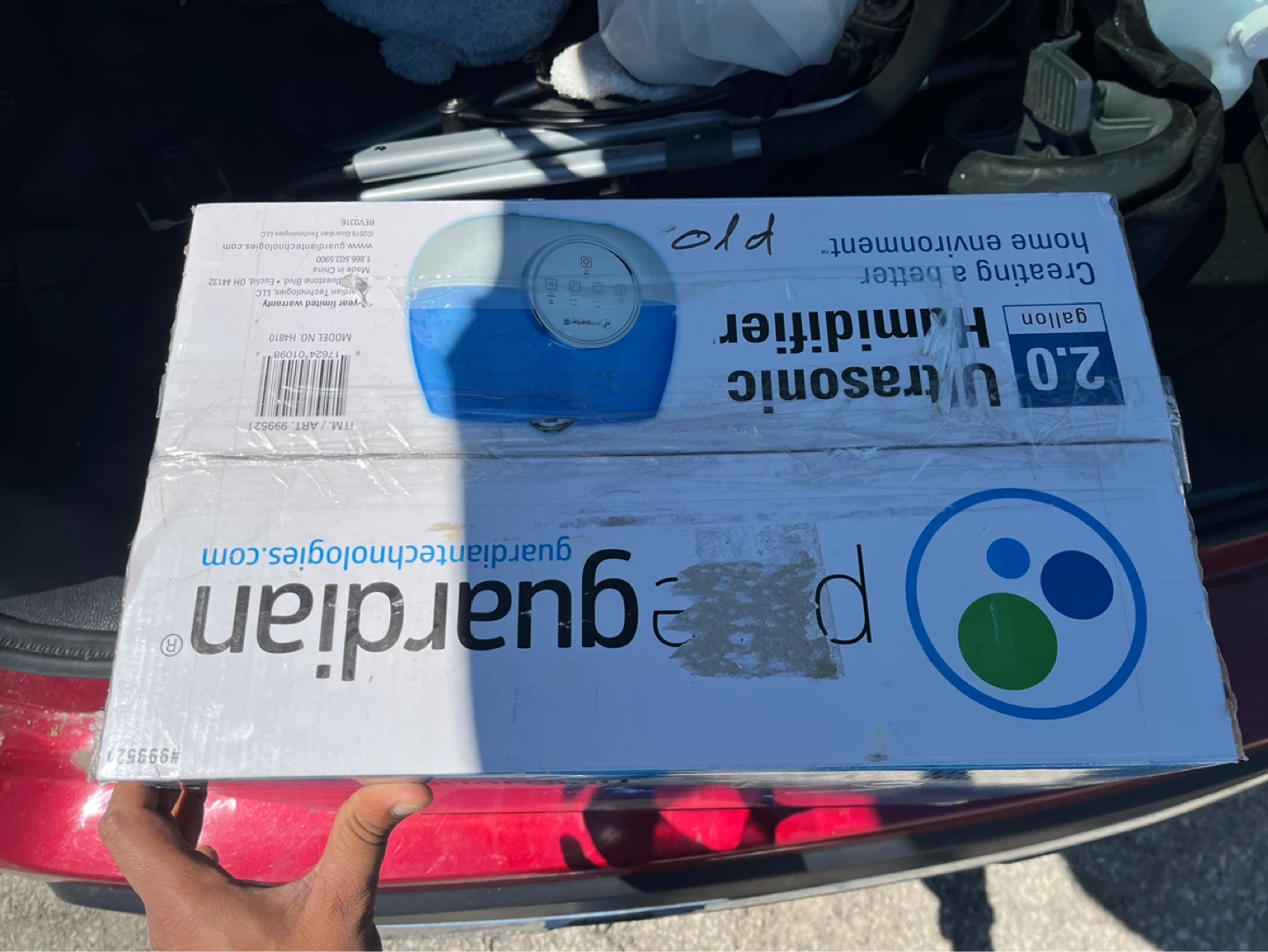 PureGuardian Ultrasonic Humidifier 2.0 Gallon - photo 2