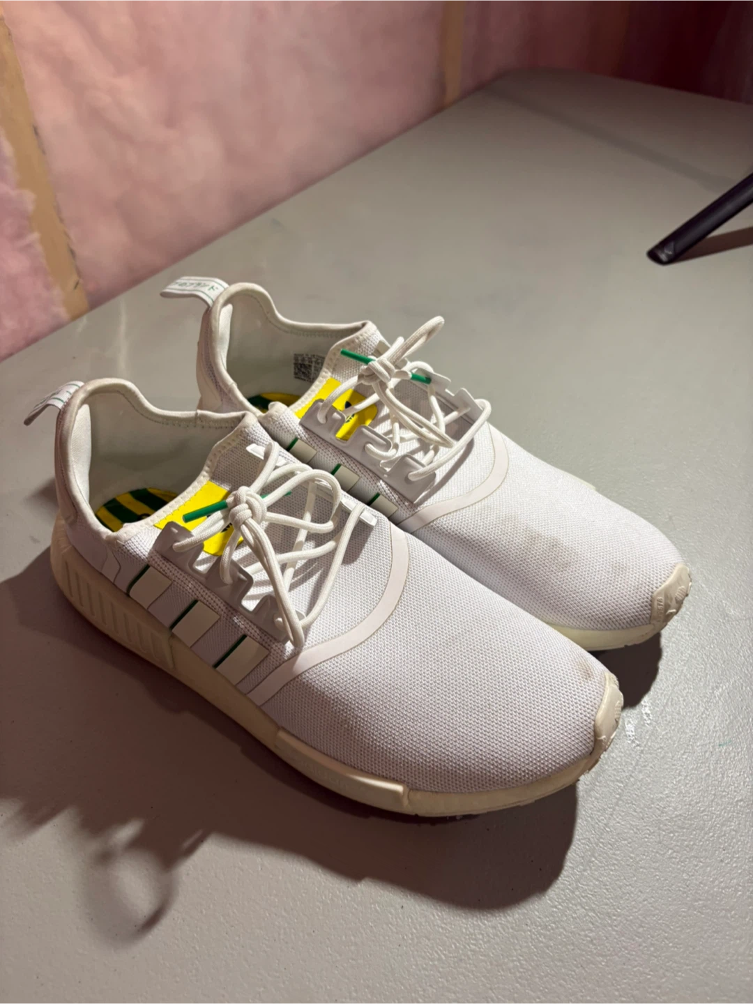 Adidas NMD R1 White Green Stripes - photo 2