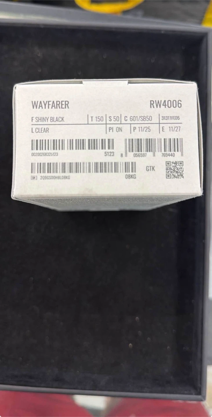 Ray-Ban Wayfarer RW4006 F Shiny Black L Clear Eyewear - photo 2