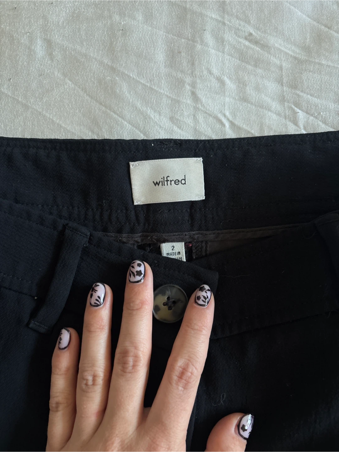 Wilfred Black Cargo Pants Size 2 - photo 2