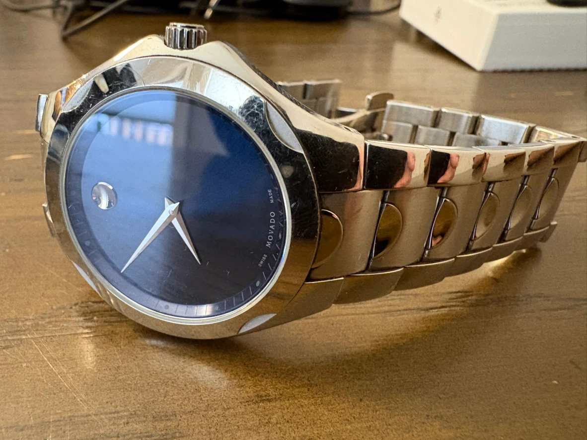 Movado Swiss Made Blue Dial Watch - photo 2