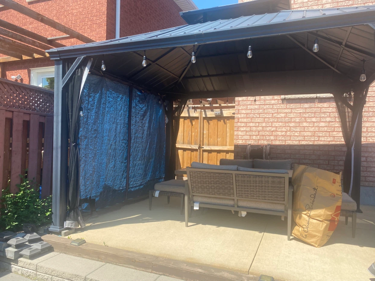 Gazebo with Metal Roof