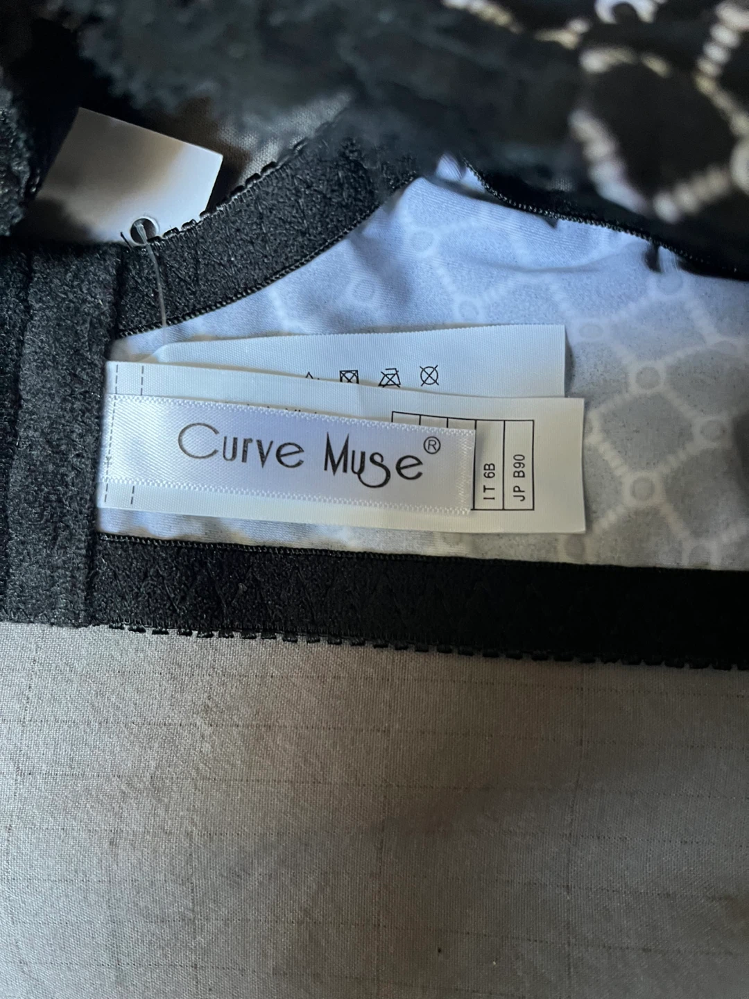 Curve Muse Black Minimizer Bra - photo 2