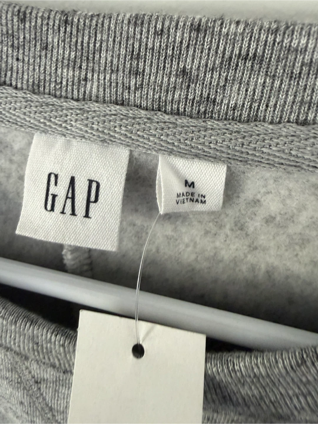 GAP Gray Crewneck Sweatshirt Dress with Ruffle Hem - Medium - photo 2