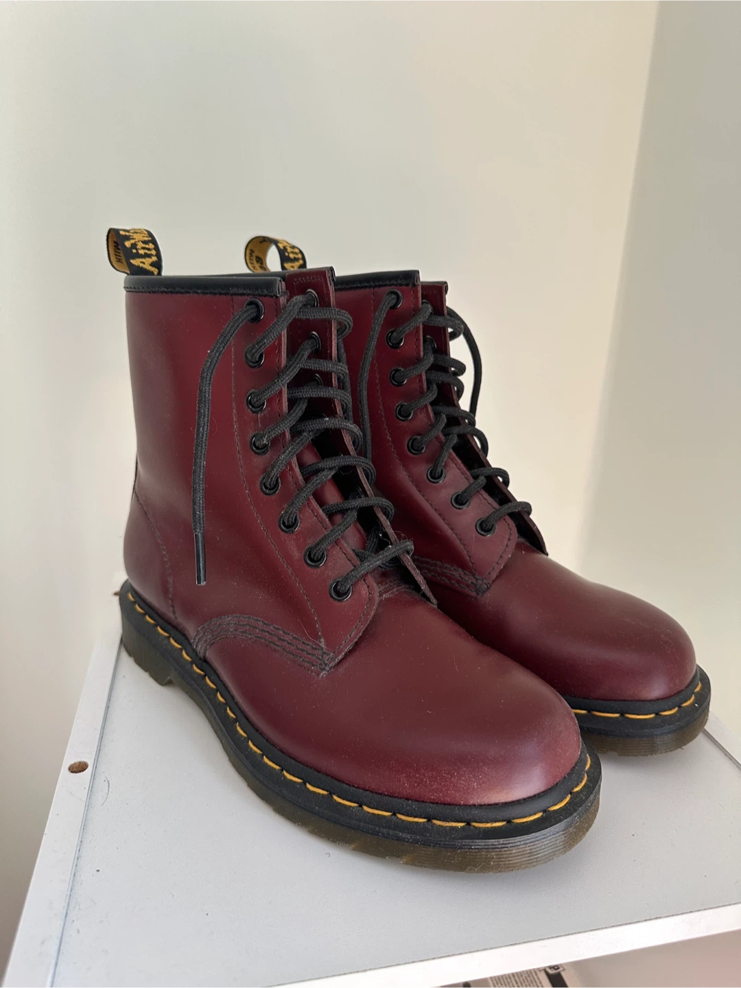Dr. Martens 1460 Cherry Red Smooth Leather Boots