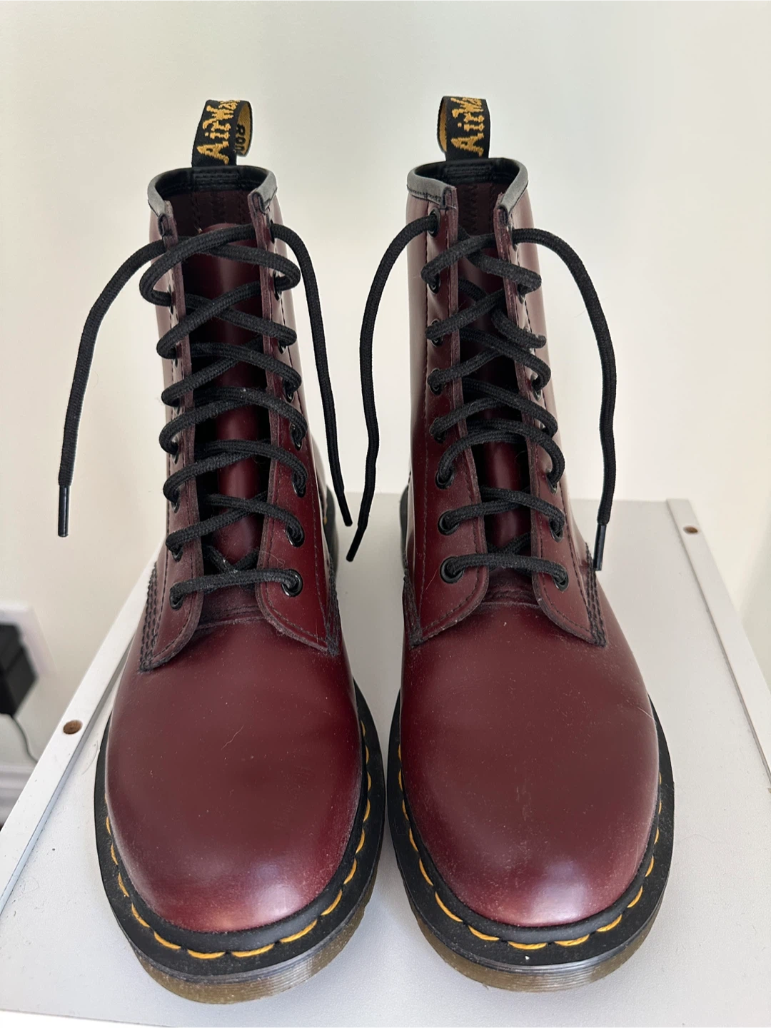 Dr. Martens 1460 Cherry Red Smooth Leather Boots - photo 2