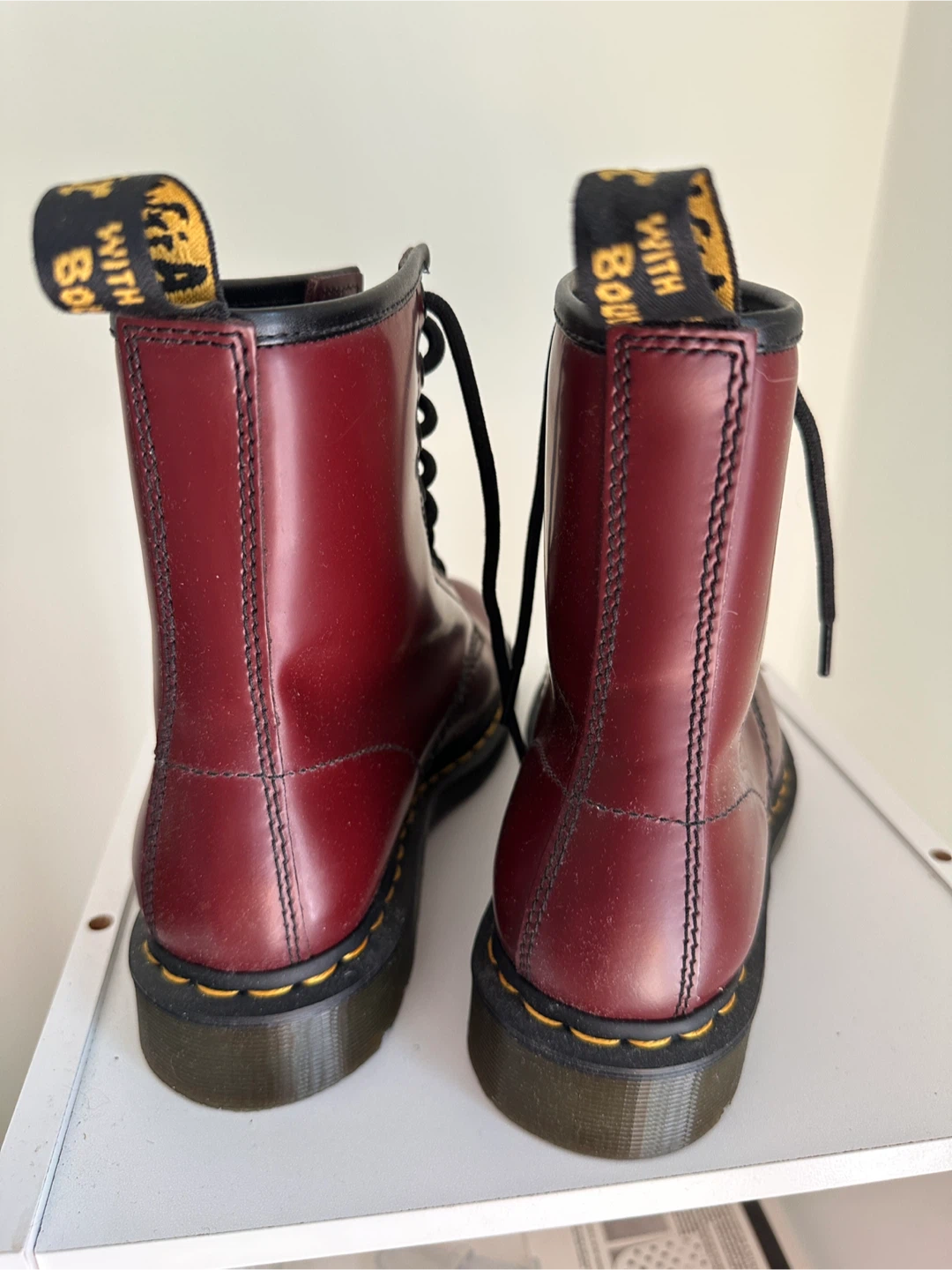 Dr. Martens 1460 Cherry Red Smooth Leather Boots - photo 3