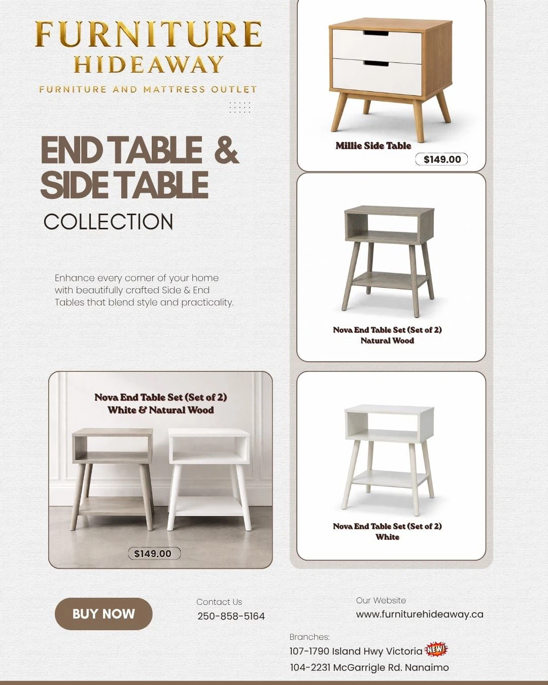 🤩🤩END & SIDE TABLES — JUST $149! ✨