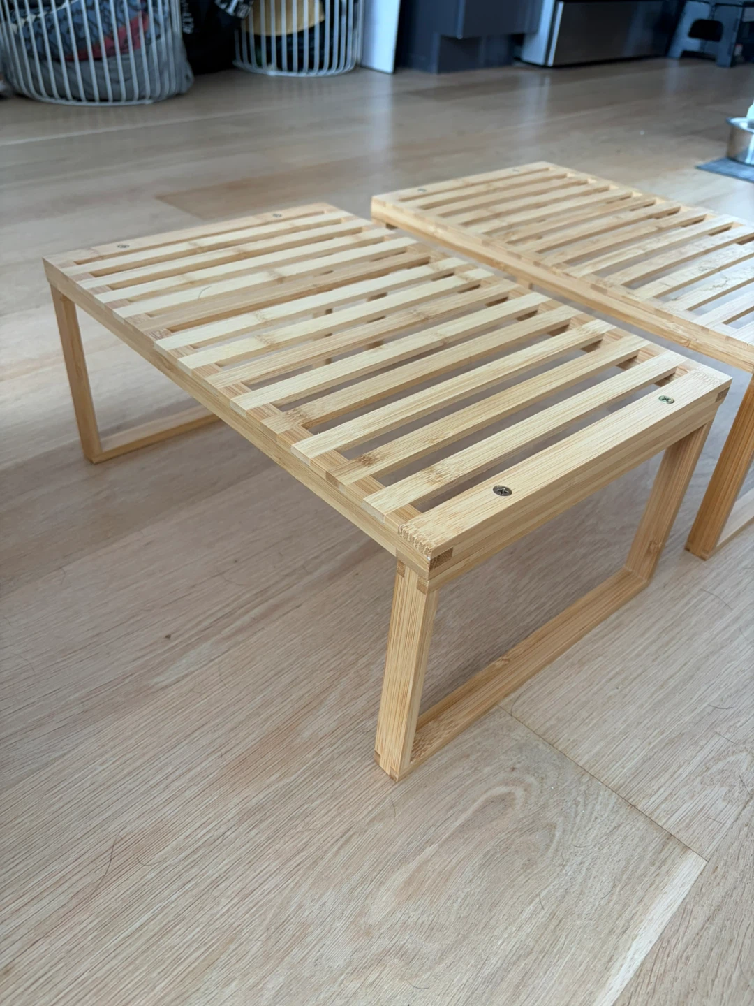 Bamboo Shelf Risers (Set of 4)