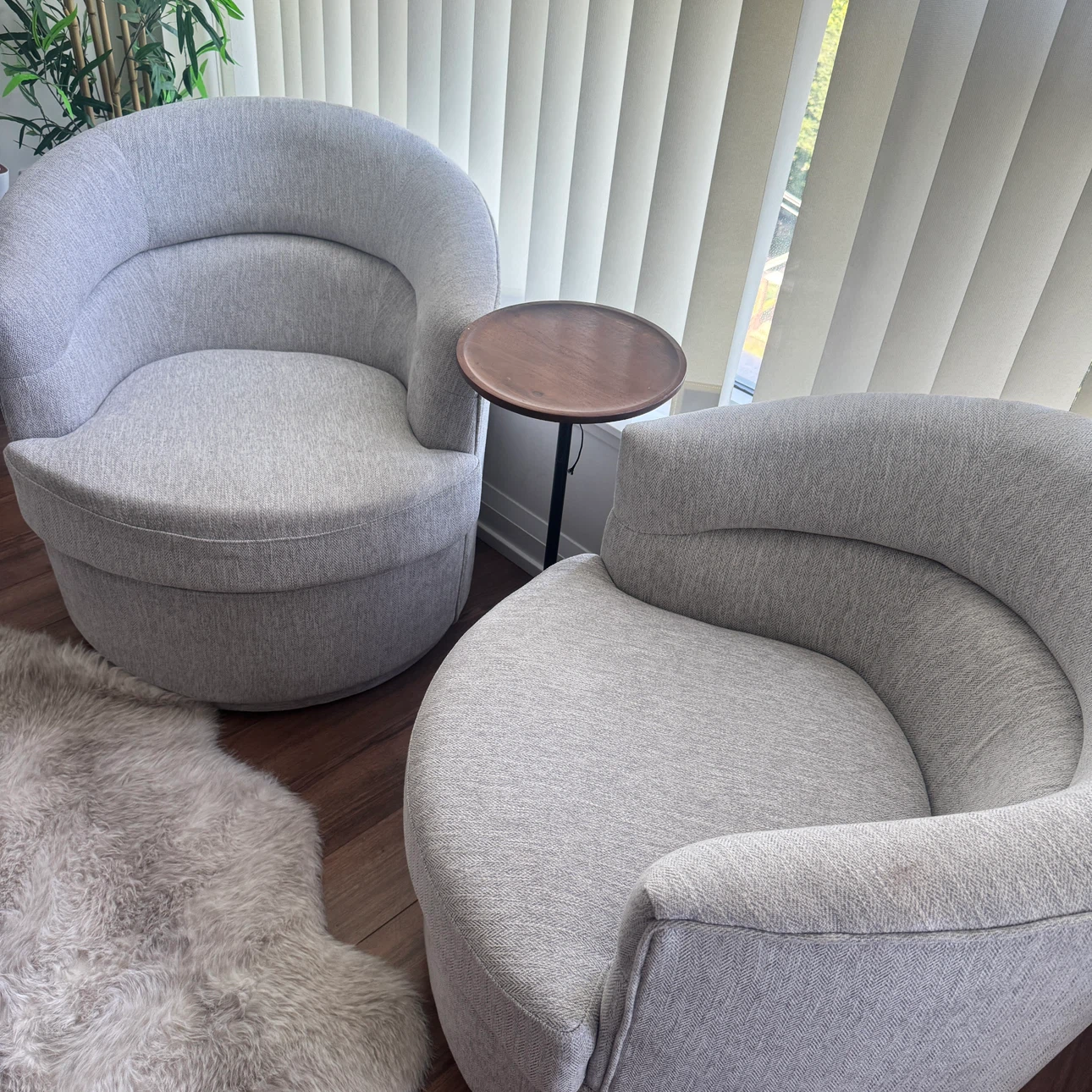 Gray Swivel pair - photo 2