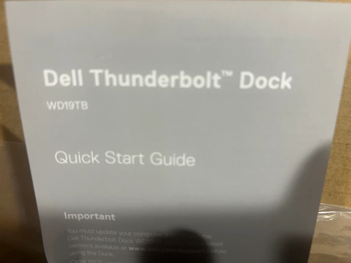 Dell WD19TB Thunderbolt Dock