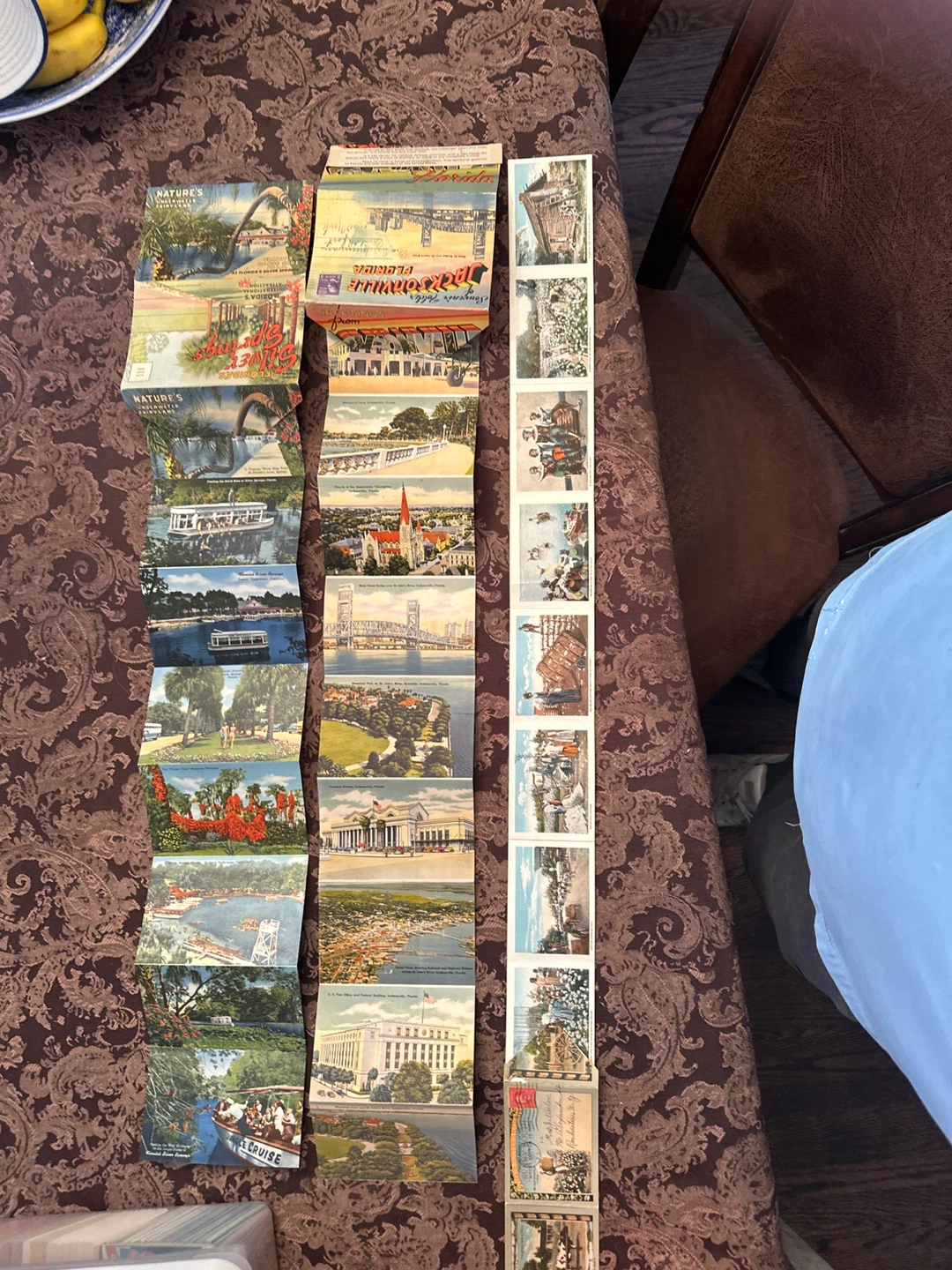 3 Vintage Florida Souvenir Postcard Folders