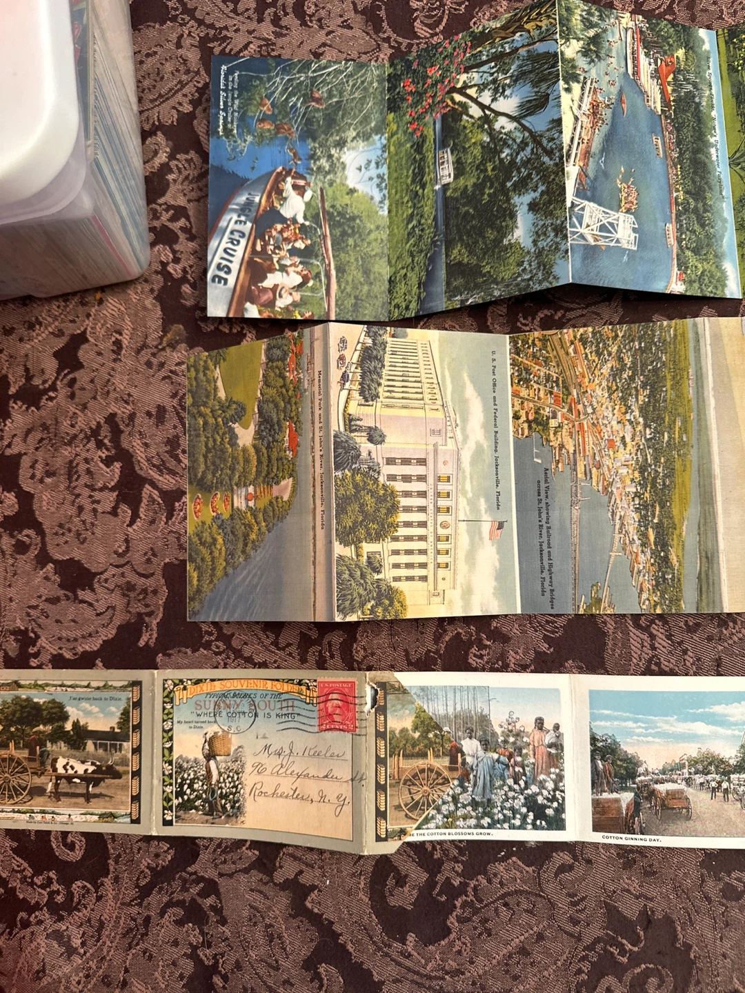 3 Vintage Florida Souvenir Postcard Folders - photo 2