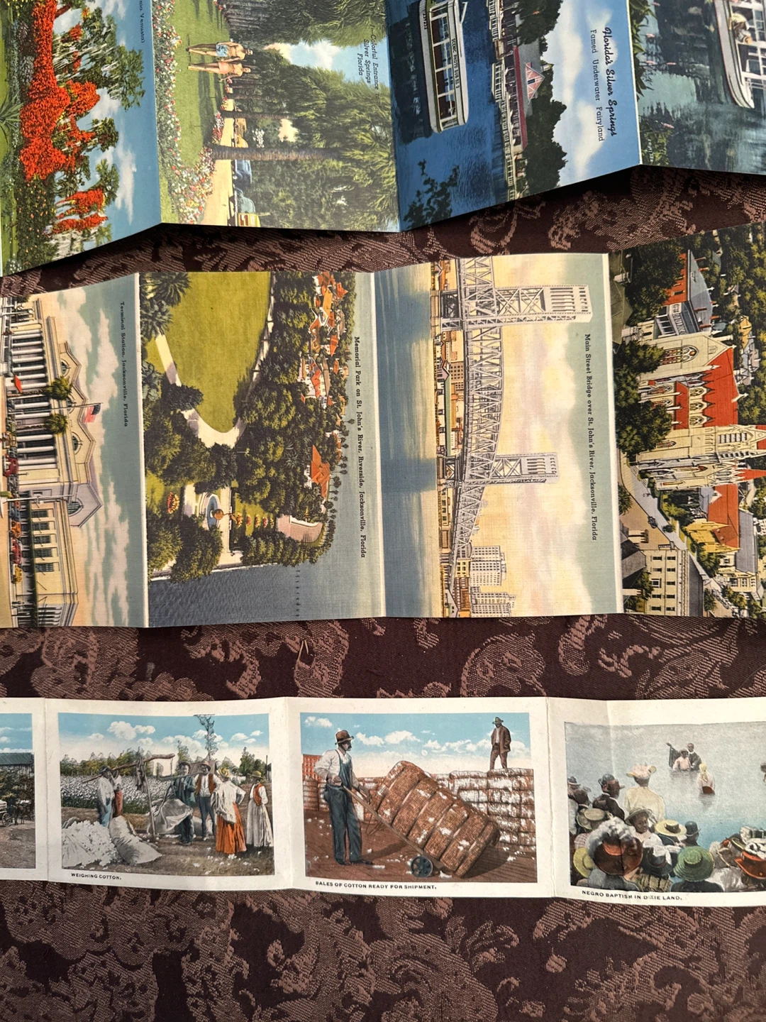 3 Vintage Florida Souvenir Postcard Folders - photo 3