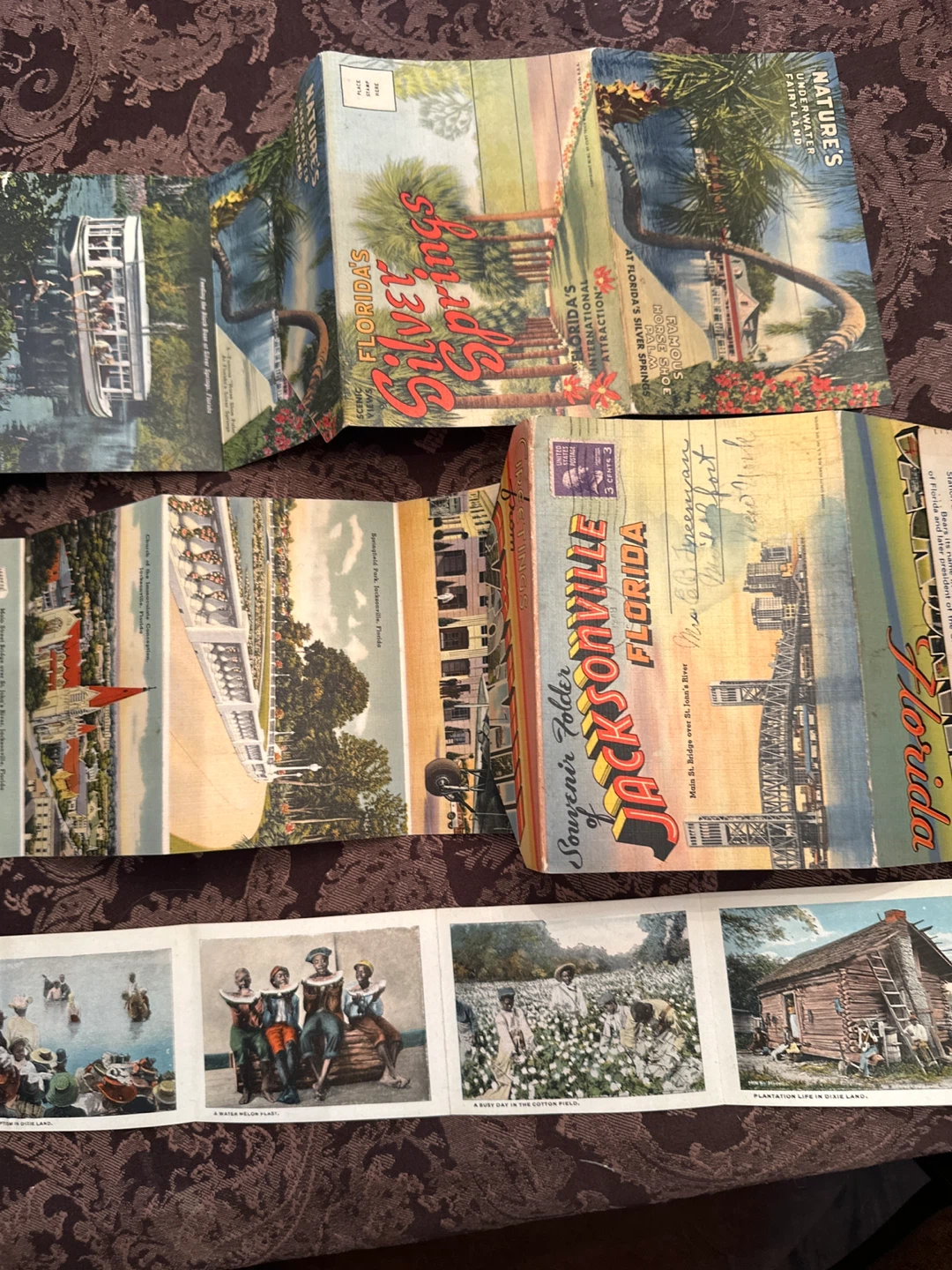 3 Vintage Florida Souvenir Postcard Folders - photo 4