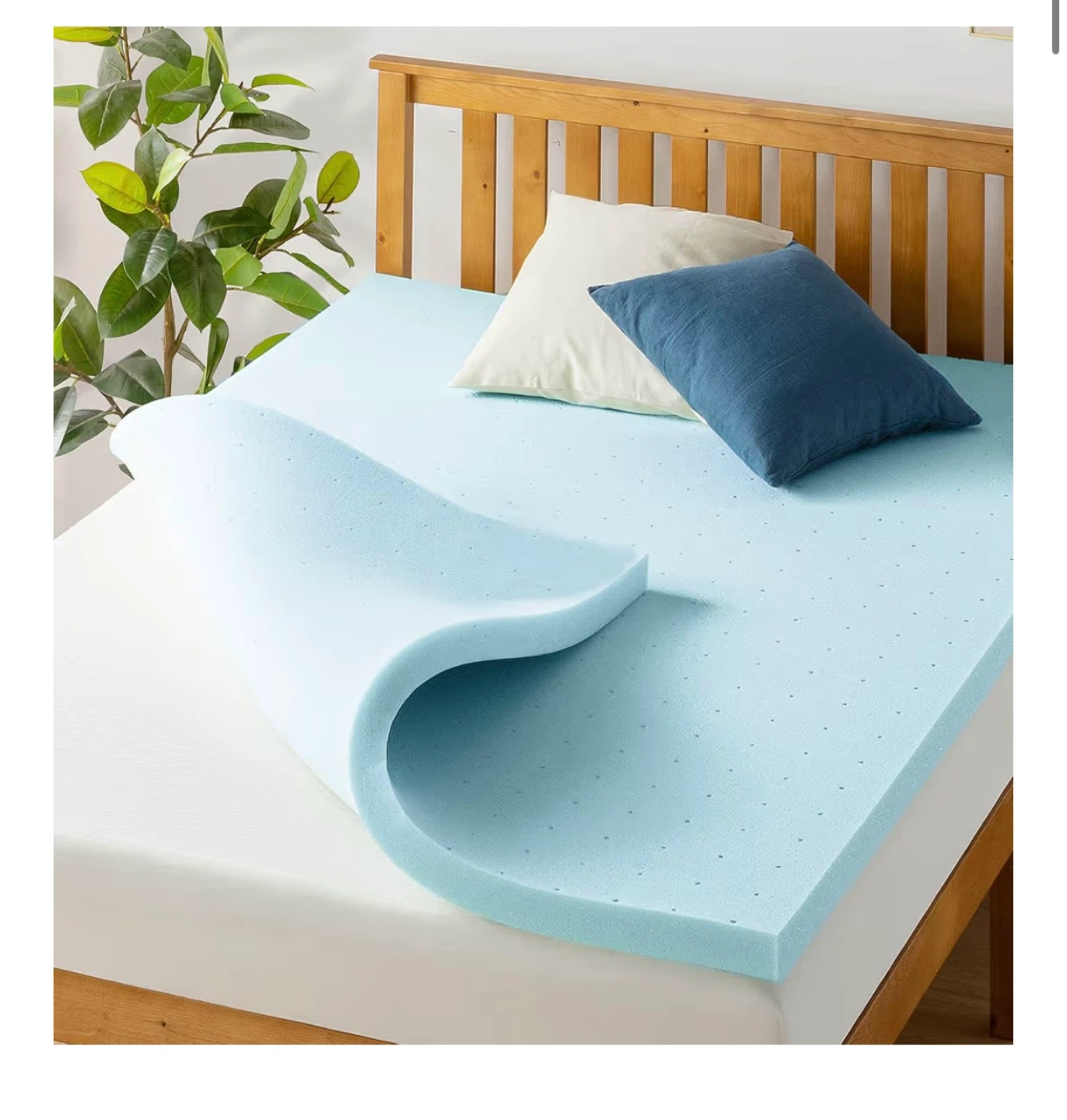 Gel Memory Foam Mattress Topper full size